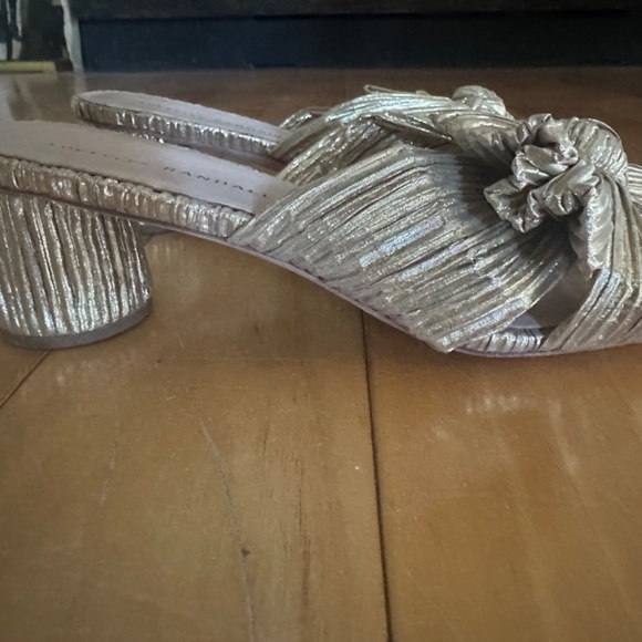 Gold Loeffler Randall Party Shoes - Picture 2 of 3